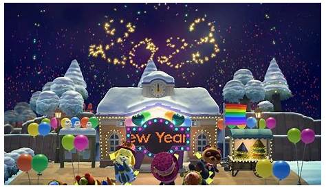 Animal Crossing: New Horizons New Year's event — Fireworks, countdown