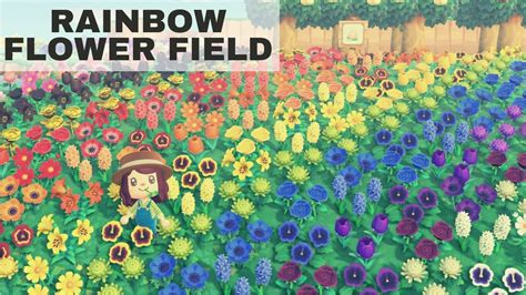 Finally bred all the flowers to make my rainbow garden! My island is