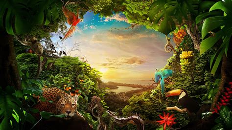 Animal Forest Background Design
