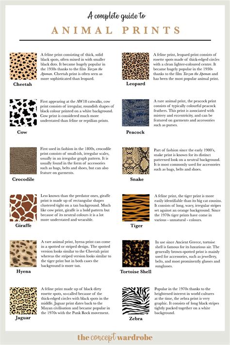 Animal Print Types