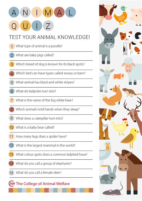 Animal Quiz Questions And Answers With Options