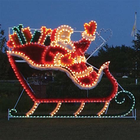 Shop Holiday Lighting Specialists 12.2ft Animated Sleigh Outdoor