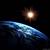 animated sun shining behind the earth from outer space gif