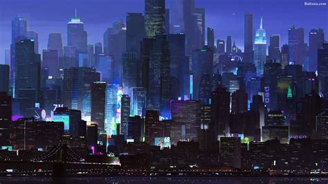 animated city wallpaper