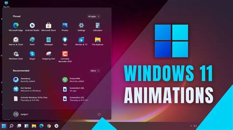 Animations Windows 11