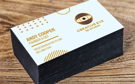 Animator business card Vector Free Download