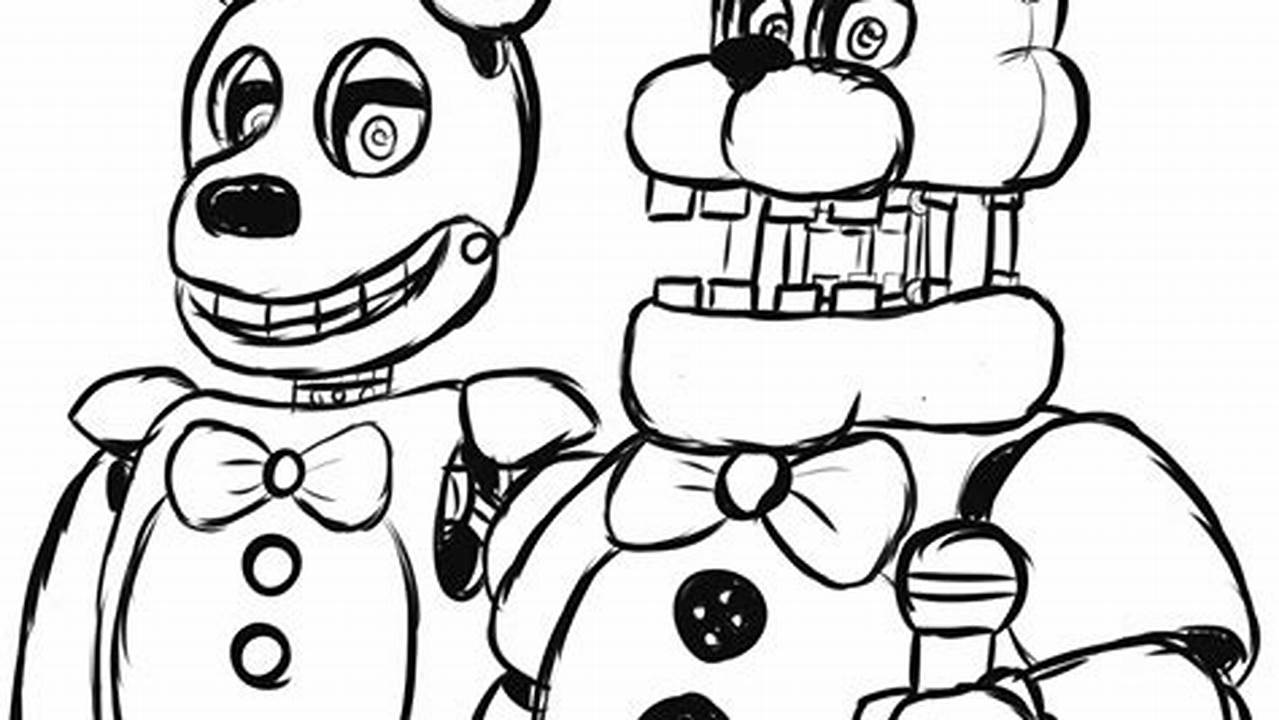Unleash Your Creativity with "Animatronics Five Nights at Freddy's Para Colorear" SVGs