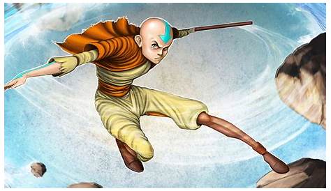 Avatar The Last Airbender Aang Jumping On Rock HD Anime Wallpapers HD