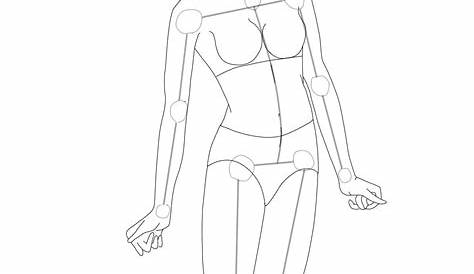 Easy Anime Body Outline Female - Lalocositas