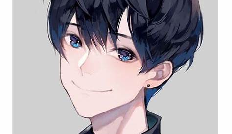 三太 on Twitter | Anime black hair, Cute anime boy, Handsome anime