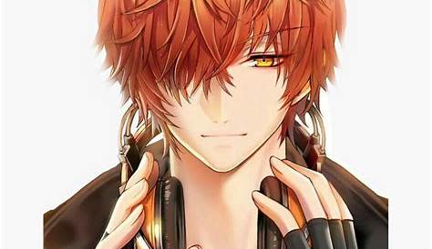 art by - 金造 #boy #orangehair | Brown hair anime boy, Anime hairstyles