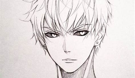 Anime Boy Sketch, Anime Drawings Sketches, Pencil Art Drawings, Easy