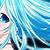 anime character blue hair girl