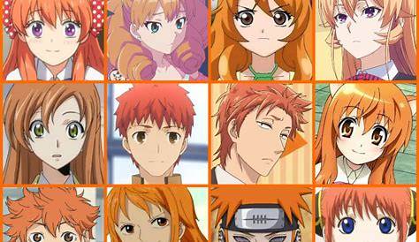 Anime characters with orange hair [V2] by jonatan7 on DeviantArt