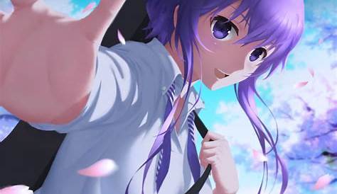 Bilder Anime Mädchen lila Haare - 100 Beste Bilder