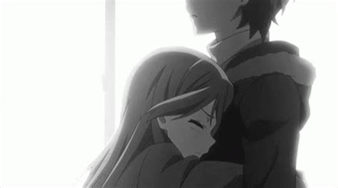 Anime Couple Hug Gif