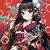 anime girl black hair kimono