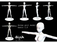 Anime Girl Body 3D Model