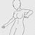 anime girl body outline