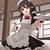 anime girl characters with maid