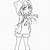anime girl coloring pages cute