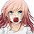 anime girl crying pink hair