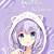anime girl cute kawaii ungu