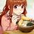 anime girl eating pic