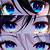 anime girl eyes detailed