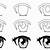 anime girl eyes drawing easy step by step