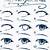 anime girl eyes drawing step by step