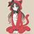 anime girl in cat onesie