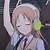 anime girl listening to music gif