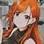 anime girl pfp orange hair