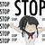 anime girl saying stop it please in japanese