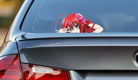 Anime Girl Window Sticker Product Cartoon Rear Decal Pick Up Truck