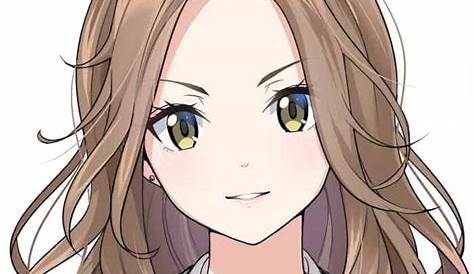 Brown Hair Anime Girl Hair No Bangs - Anime Wallpaper HD