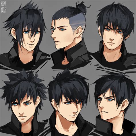 Anime Male Hairstyle Reference in 2020 Anime boy hair, Boy hair