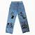 anime printed jeans