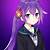 anime purple hair