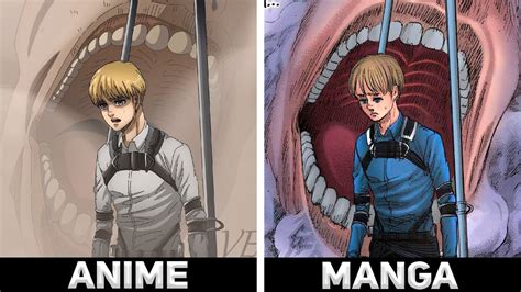 anime and manga differences aot
