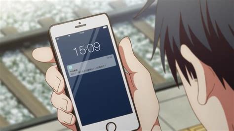 Anime Character Using Phone