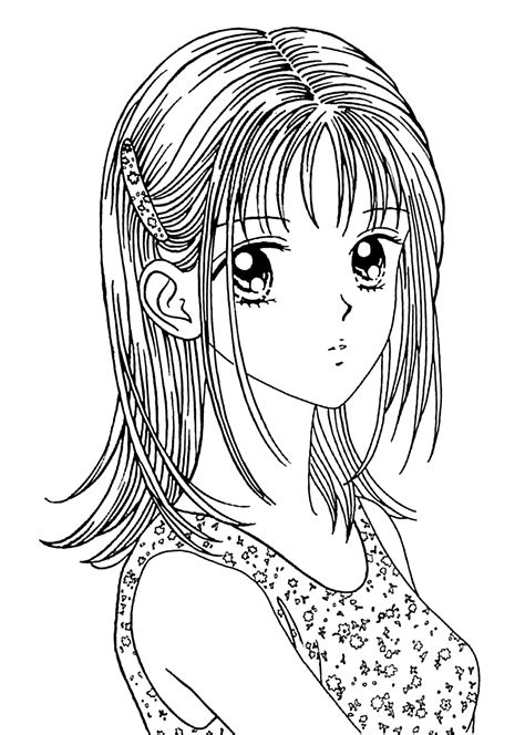anime coloring pages printable for kids