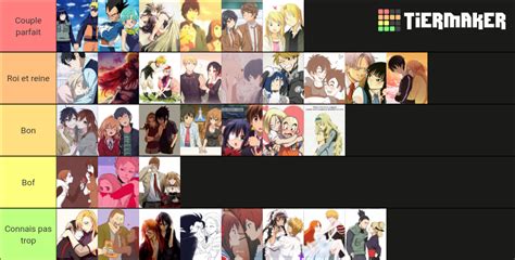 anime couples tier list