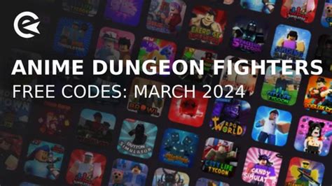 anime dungeon fighters codes march 2024