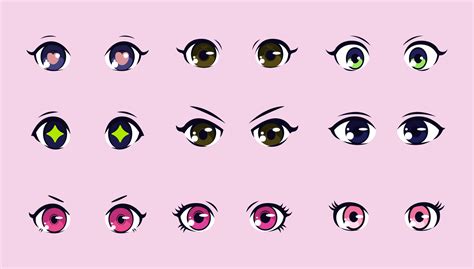 Anime Eyes Vector