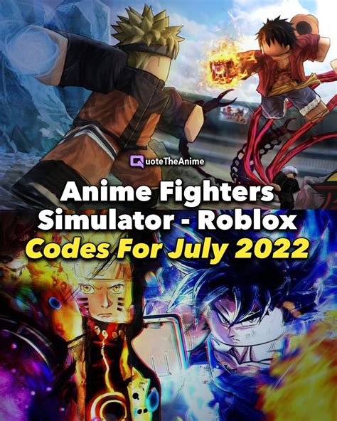 anime fighters codes 2022 july