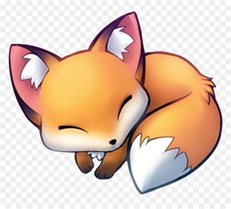 Winking Nerdy Fox Kawaii Cute Animals Cartoon Clipart