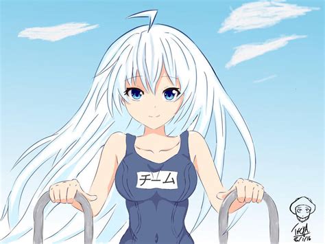 anime girls in swimming suits