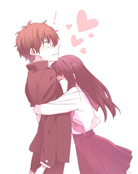 Anime Love Couple PNG Transparent Image